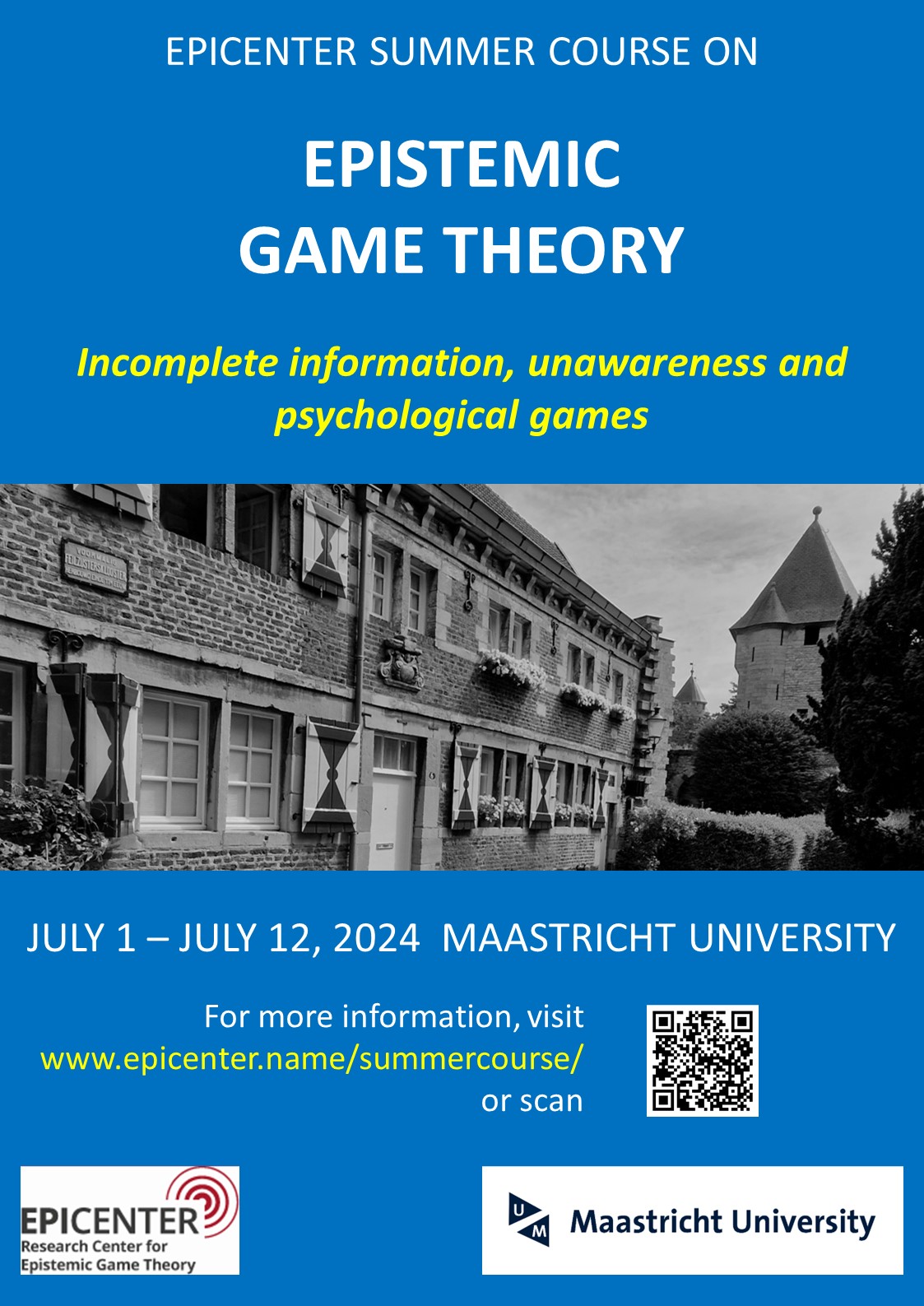 Ninth EPICENTER Summer Course in Epistemic Game Theory 2025 EPICENTER